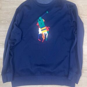 Navy Blue Polo by Ralph Lauren Men's Sweater